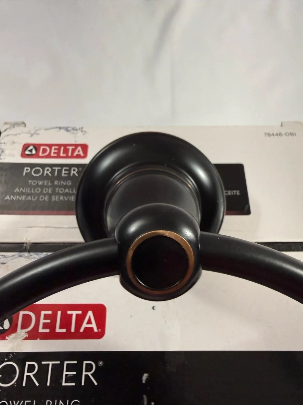 Delta Towel Ring in Oil Rubbed Bronze Finish